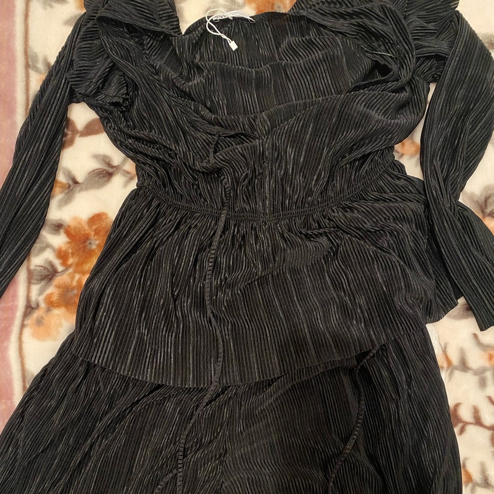 Zara top & express bottom